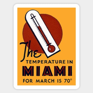 1930s March in Miami Florida Magnet